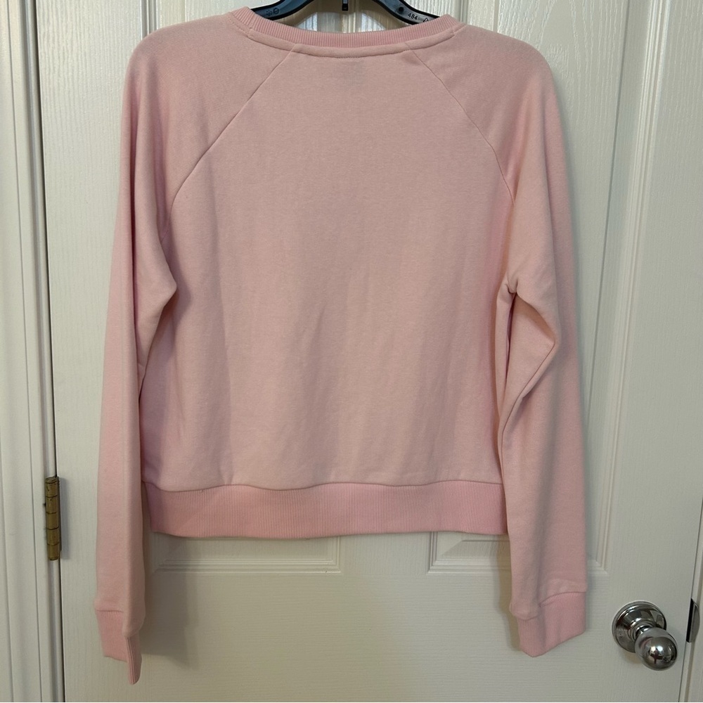 Puma Logo No. 1 Crewneck Sweatshirt in Chalk Pink/White Size XS - Picture 5 of 5